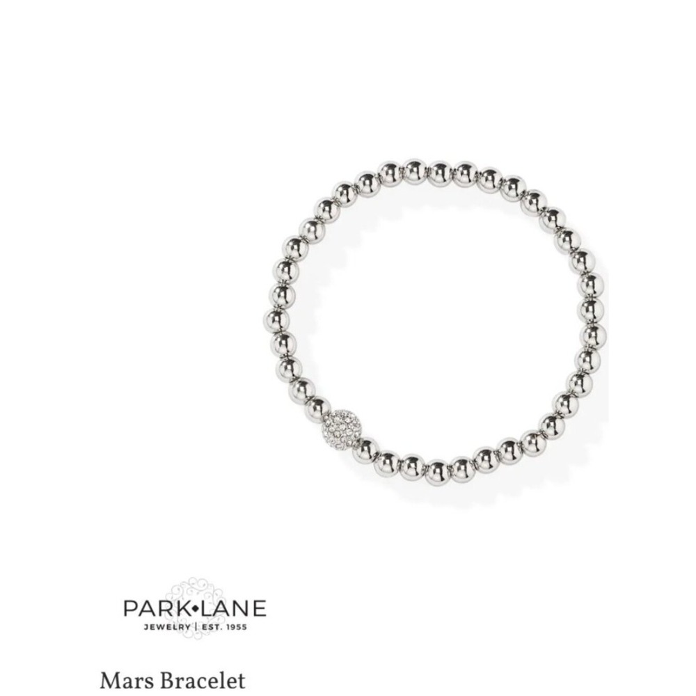 Park Lane "Mars" Silver Bead Bracelet